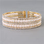 Rhinestones Pearls Bangle