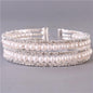 Rhinestones Pearls Bangle