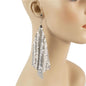 Metal Mesh Long Earring