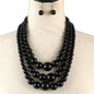 3 Layered Pearl Necklace Set