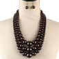 3 Layered Pearl Necklace Set