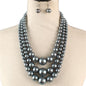 3 Layered Pearl Necklace Set