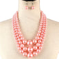 3 Layered Pearl Necklace Set