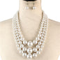 3 Layered Pearl Necklace Set