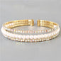 Rhinestones Pearl Three-Layereds Bracelet