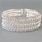 Rhinestones Ball Bangle Bracelet