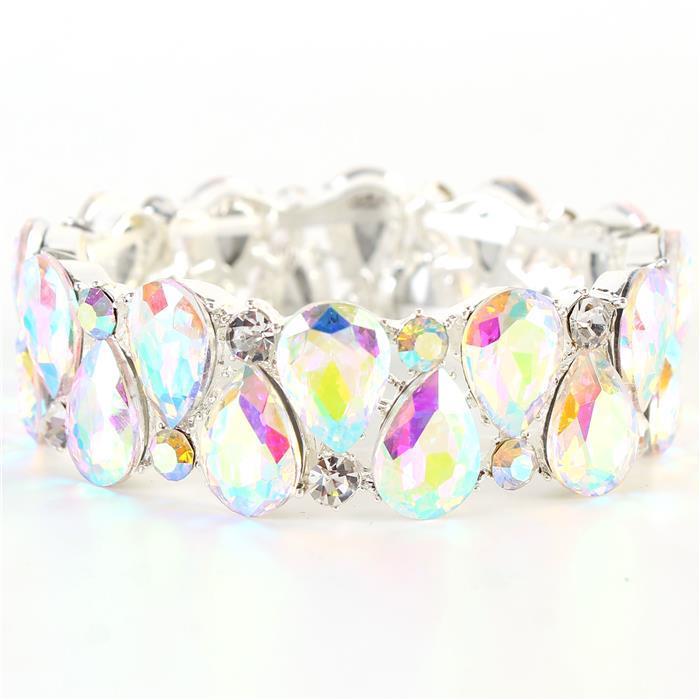 Crystal Tear Shape Bracelet