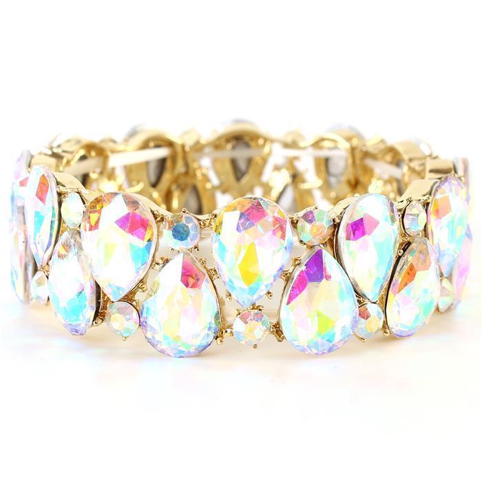 Crystal Tear Shape Bracelet