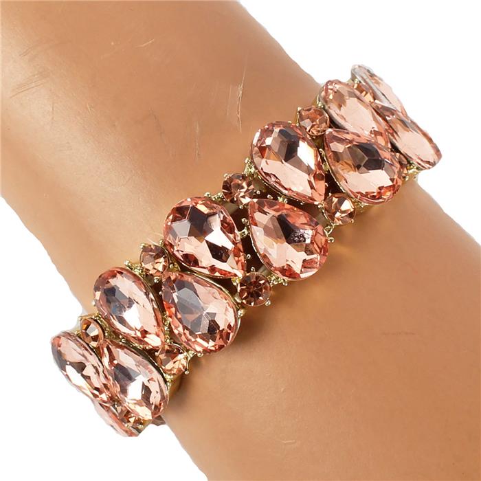 Crystal Tear Shape Bracelet