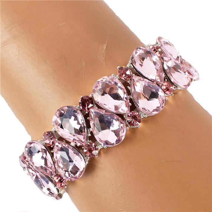 Crystal Tear Shape Bracelet