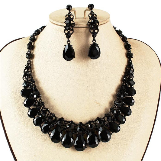 Crystal Evening Necklace Set