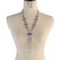 Rhinestones Long Necklace Set