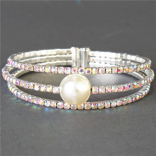 Pearl Rhinestone Bracelet