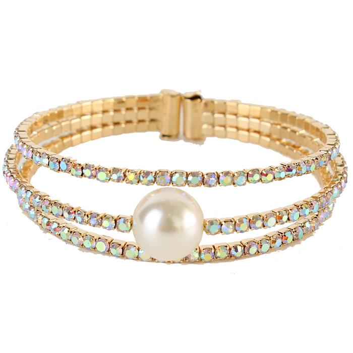 Pearl Rhinestone Bracelet