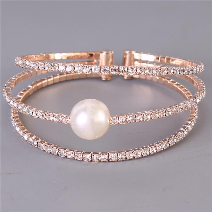 Pearl Rhinestone Bracelet