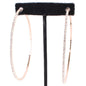 80mm Rhinestone Hoop Earring