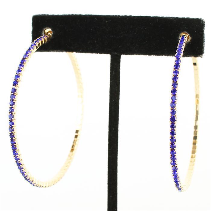 Rhinestone Hoop Earring