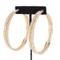 70MM Rhinestone Hoop Earring