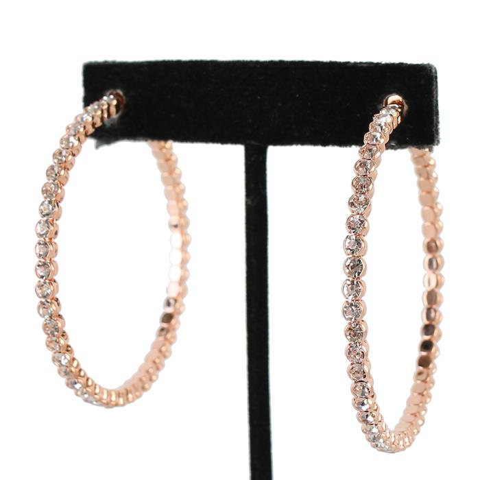 60mm Crystal Hoop Earring