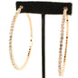 .80 inch Crystal Hoop Earring