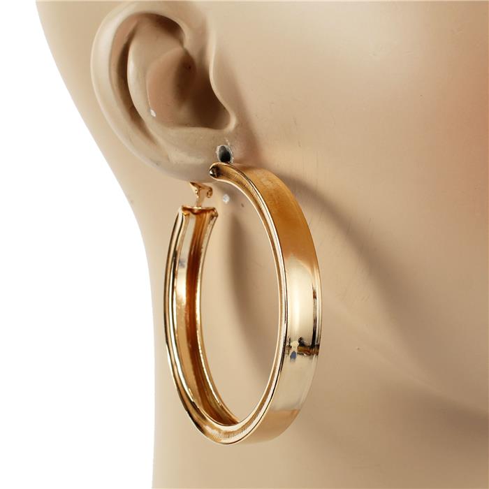 Metal 60mm Hoop Earring