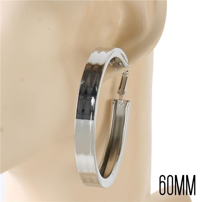 Metal 60mm Hoop Earring