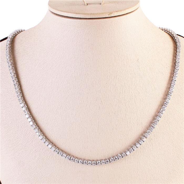 18 inch 3mm Cubic Zirconia Tennis Necklace