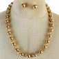 Pearl Cubic Necklace Set