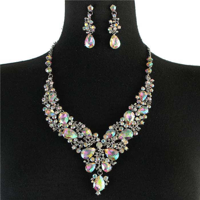 Crystal Evening Necklace Set