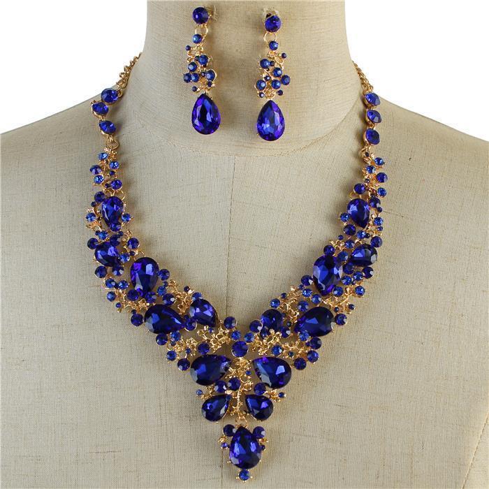 Crystal Evening Necklace Set