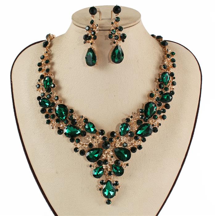 Crystal Evening Necklace Set