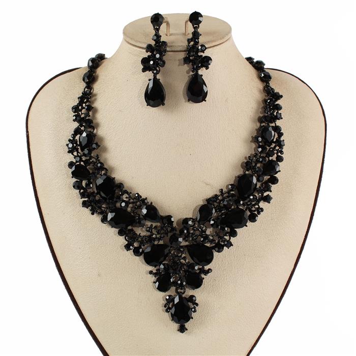 Crystal Evening Necklace Set