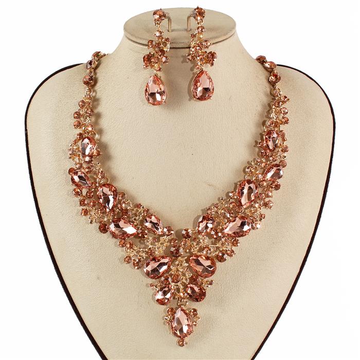 Crystal Evening Necklace Set