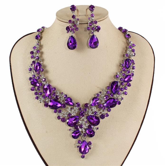 Crystal Evening Necklace Set