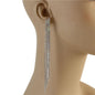 Rhinestones Long Five Layereds Earring