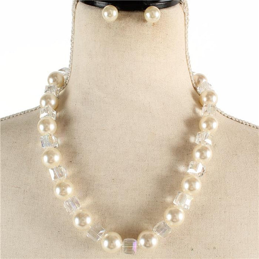 Fashion Balls -Cubic Necklace Set