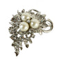 Crystal Pearl Brooch