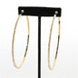 80mm Rhinestones Hoop Earring