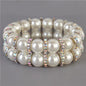 Pearl Stones 2 Lines Bracelet