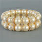 Pearl Stones 2 Lines Bracelet