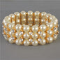 Pearl Stones 3 Lines Bracelet