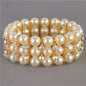 Pearl Stones 3 Lines Bracelet