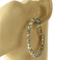 50mm Crystal Hoop Earring