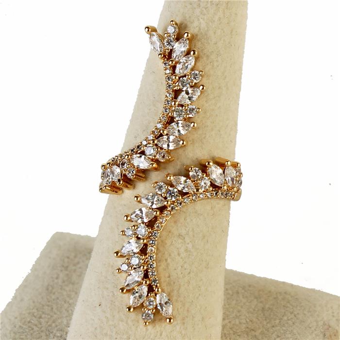 Cubic Zirconia Long Ring