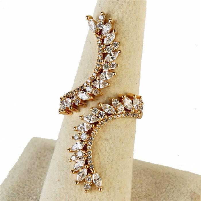 Cubic Zirconia Long Ring