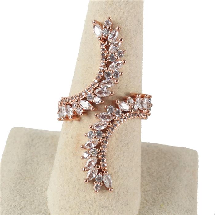 Cubic Zirconia Long Ring