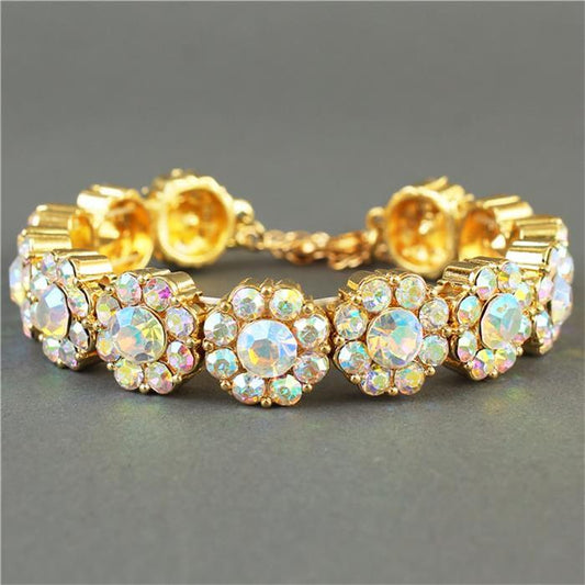 Crystal Round Flower Bracelet