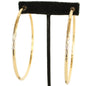 .80 inch Metal Hammered Clip-On Hoop Earring