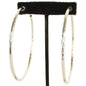 .80 inch Metal Hammered Clip-On Hoop Earring