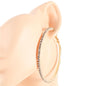 0.70 inch Rhinestone Hoop Earring